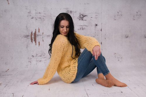 Oversized sveter Lena,alpaca,merino