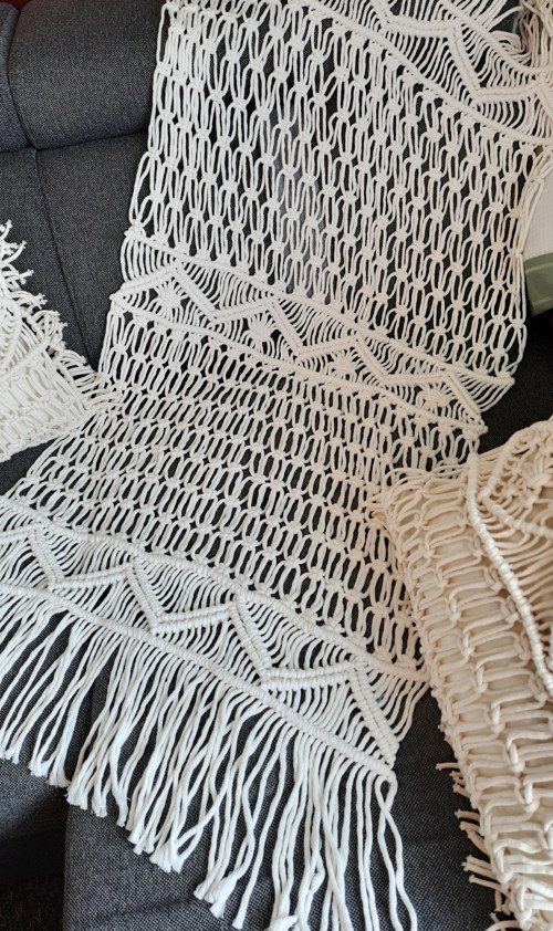 Macramé přehoz — foto 1