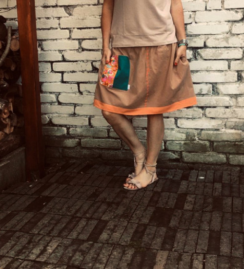 Bavlněná sukně barevná — foto 1
