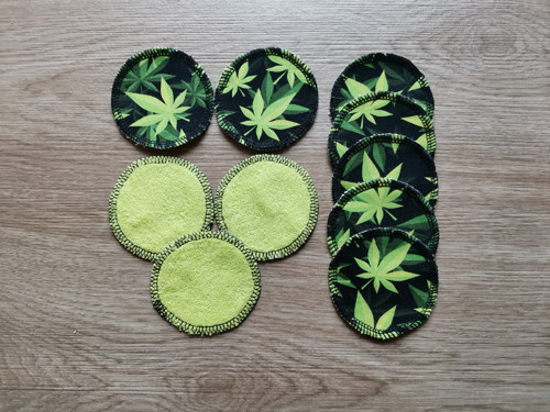 Odličovací tamponky - Travička zelená