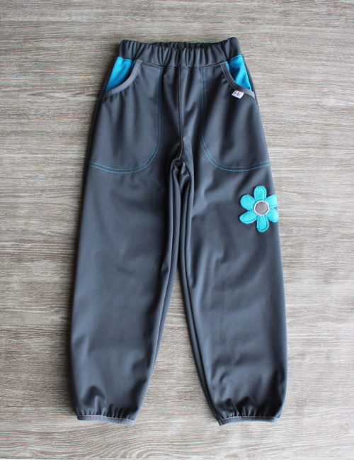 Softshell. kalhoty 10/3 ( fleece) 185g - celoroční