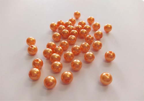 AKCE! Korálky voskovky pr.8mm (20g) - oranžová