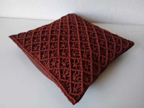 Macramé povlak na polštář 40x40cm