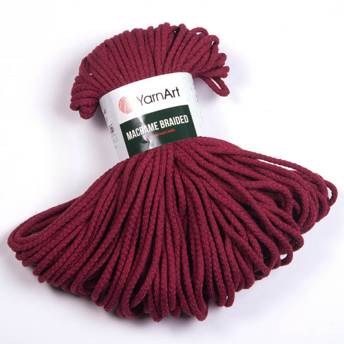 Příze Macrame Braided - vínová — foto 1