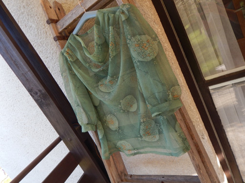 Slušivá společenská halenka s vodou 40-42SLEVA 166