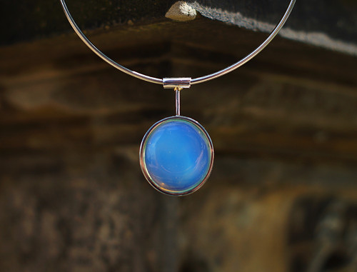 Nerezový náhrdelník... " Blue Moon " — foto 1