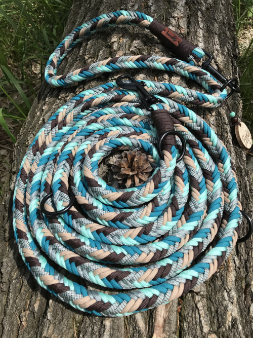 Ručně pletené přepínací paracord vodítko - 3m