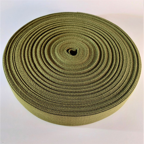 Popruh bavlněný 30mm khaki