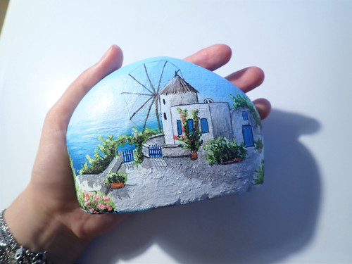 Santorini - malba na kámen — foto 1