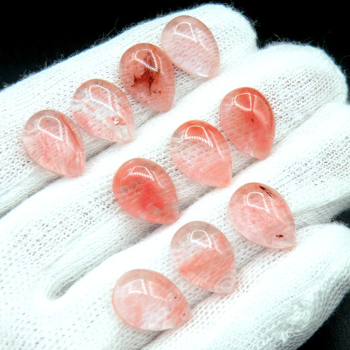 Křišťál 14 x 10 mm * Cherry quartz .