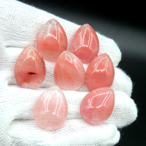 Křišťál kabošon 18 x 13 mm * Cherry quartz .