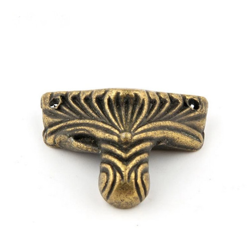 Kovové ozdobné nožičky 31x22mm, 4ks - bronz