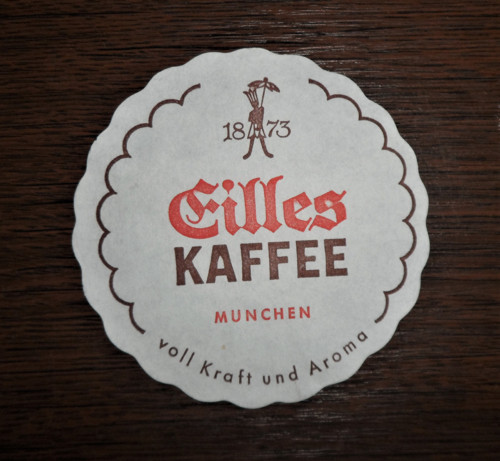 Papírová ROZETKA na podšálek Eilles Kaffee München