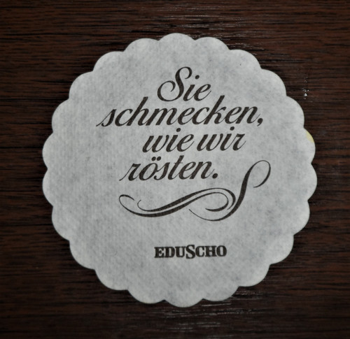 Papírová ROZETKA na podšálek • Eduscho