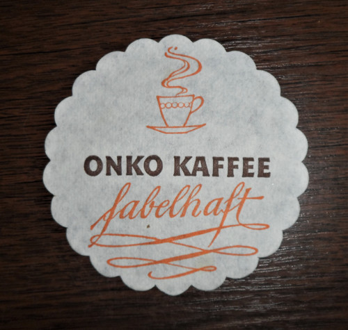 Papírová ROZETKA na podšálek • Onko Kaffee