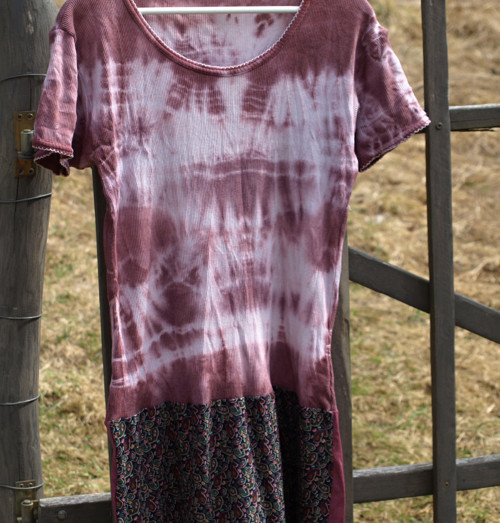 Upcycled šaty patchwork batika, upcycled