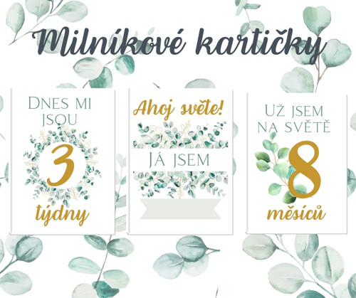 Milníkové kartičky - EUCALYPTUS