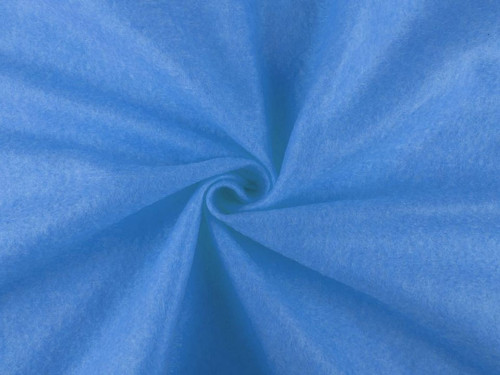 Filc / plsť šíře 90 cm (10cm) - azurová