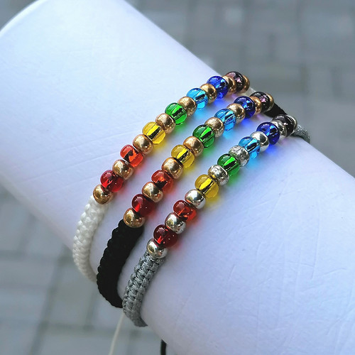 7 Chakra Macrame Bracelet