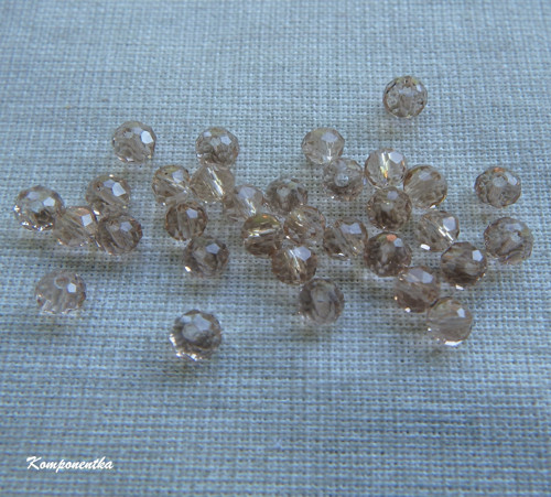 Skleněné korálky broušené 3x4mm 20kusů