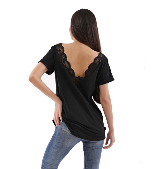 Dámské Tričko Barrsa Legan Lace Tank Black