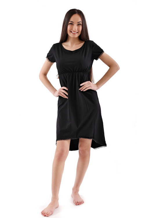 Dámské Letní Šaty Barrsa Jungle Lace Dress Black