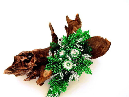 Náramek V hlubokém lese se Swarovski krystaly