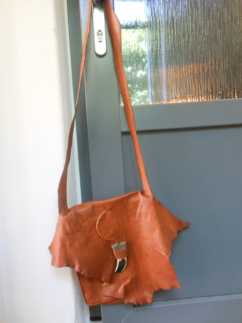 Kožená handmade taška přes rameno — foto 1