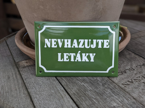 NEVHAZUJTE LETÁKY - zelená