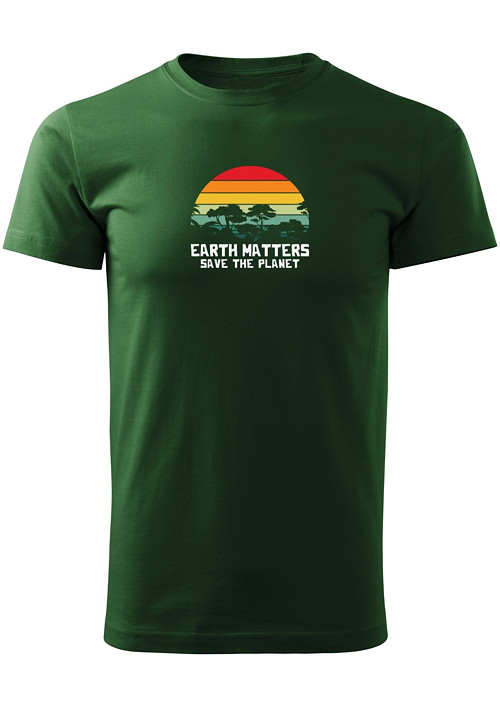 Pánské tričko "EARTH MATTERS-SAVE THE PLANET" — foto 1