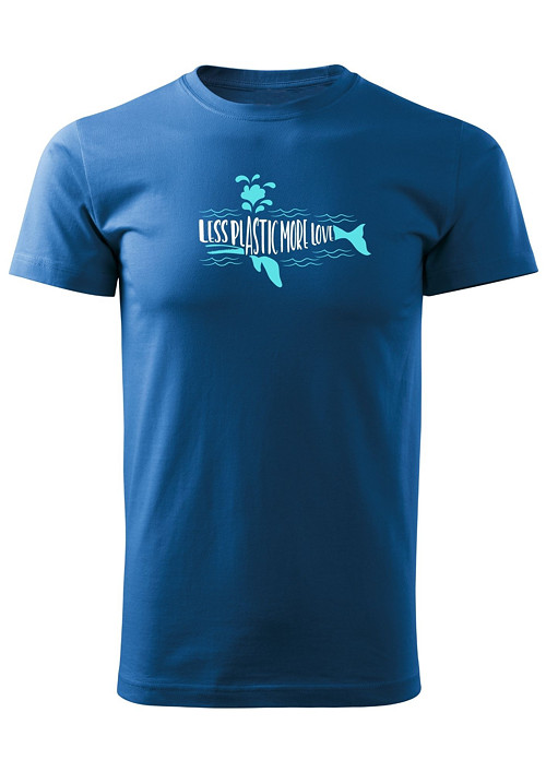 Pánské tričko "Less plastic, more love" — foto 1