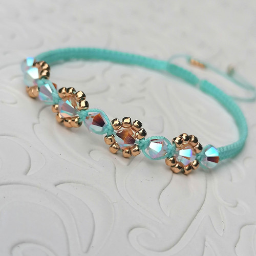 Swarovski Crystals Bracelet Turquoise