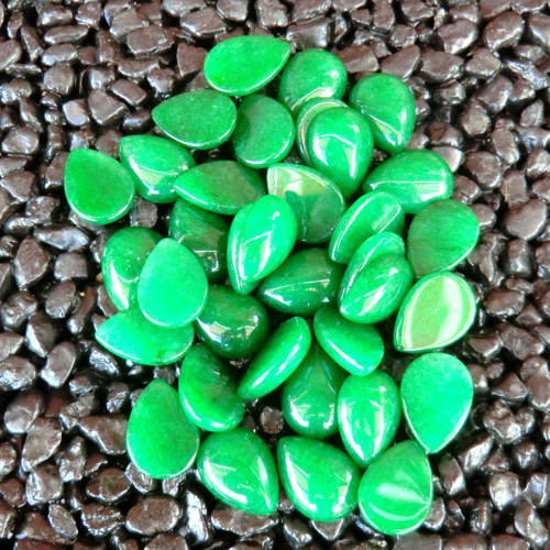 Achát zelený * kabošon 18 x 13 mm