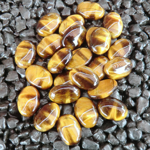 Tygří oko * kabošon 18 x 13 mm