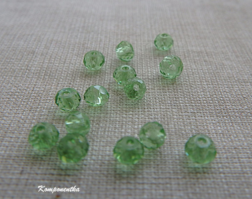 Skleněné korálky broušené 3x4mm 20kusů
