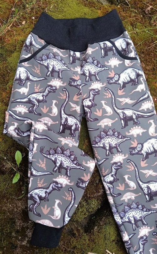 Softshellky v.110,bez kapsy "Dinosaurus" — foto 1