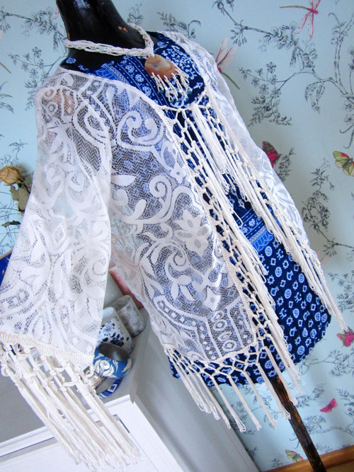 Kardigan boho krajkový — foto 1