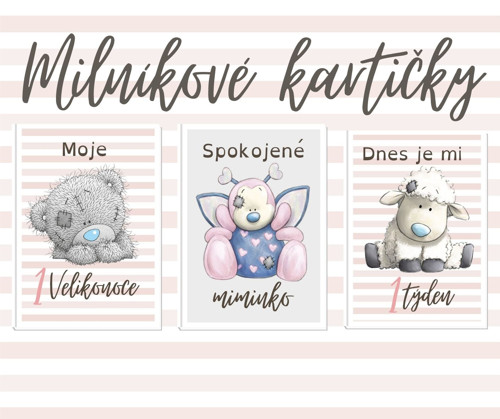 Milníkové kartičky ME TO YOU - pink