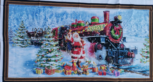 Panel Santa s mašinou — foto 1