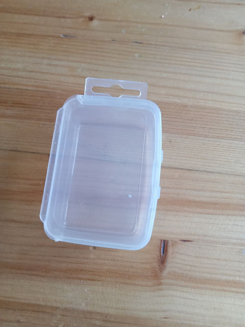 Krabička plast čirá 7 x 3 x 5,5cm s víčkem