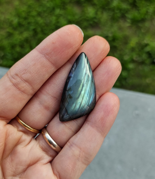 Labradorit, ID 2026, 37x17 mm
