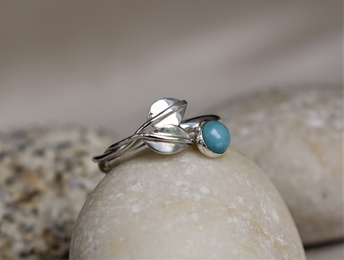 Prsten larimar - Ag — foto 1