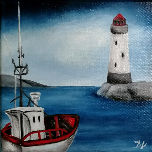 Na moři (20x20 cm) — foto 1