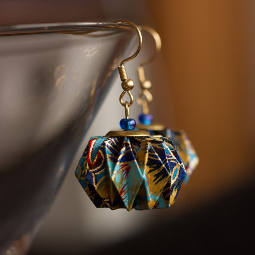 Origami náušnice – večerní — foto 1