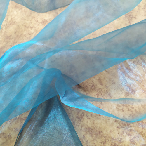 Modrá organza