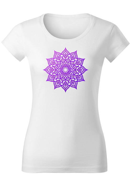 Dámské tričko "Mandala Etnik - fialová"