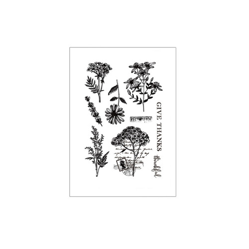 Silikonová razítka - Herbs A