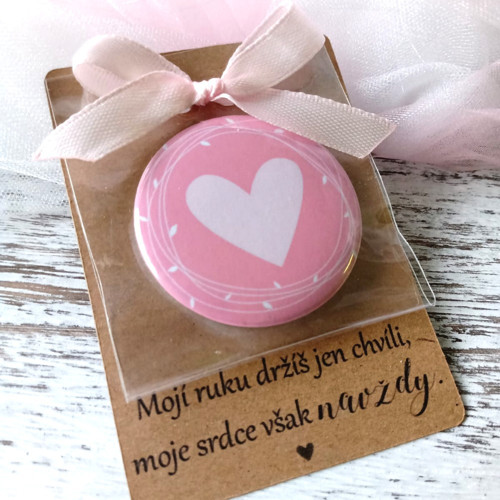 Placka magnet na kartičce - Mojí ruku držíš, ..