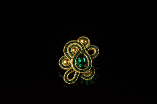 Sutašková brož Emerald