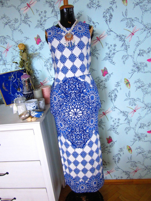 Šaty summer boho modrobílé — foto 1